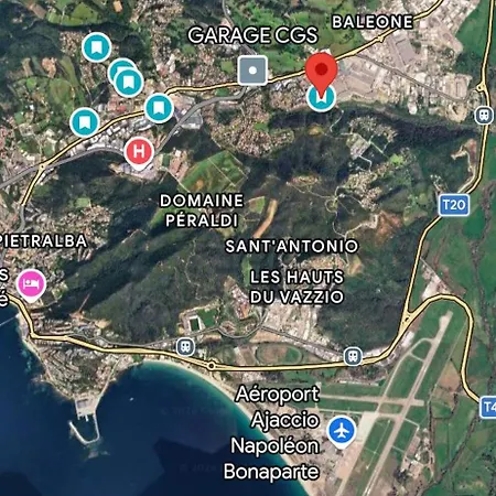 شقة Proche Ajaccio, F2 Avec Terrasse Et Garage, 4 Personnes, Animaux Admis Sarrola-Carcopino